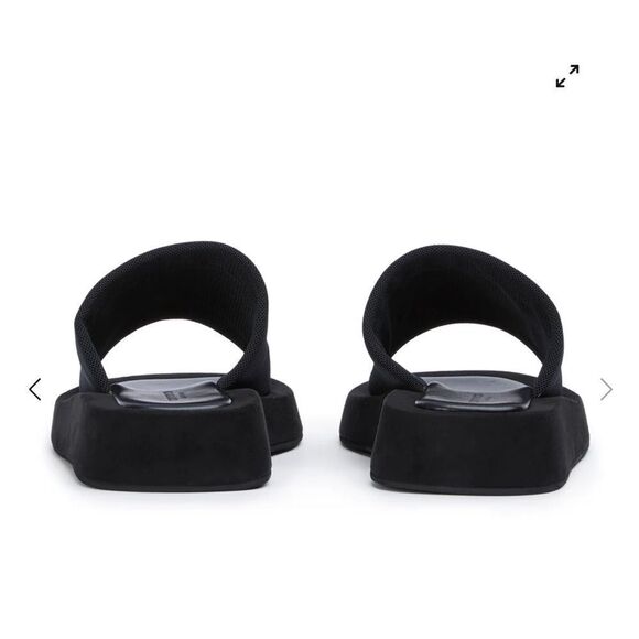 Tony Bianco Isabel black magic slides shoes sandals flats Revolve 6 - Picture 5 of 13